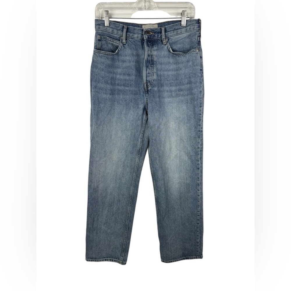 Everlane women’s The 90’s Way-High button fly organic cotton jeans. Size 28 Long
